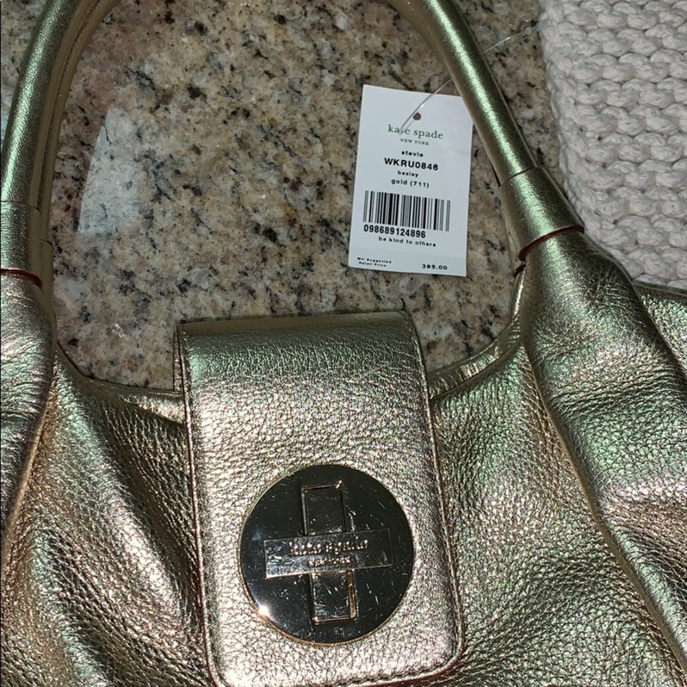 Gold Kate Spade Bag